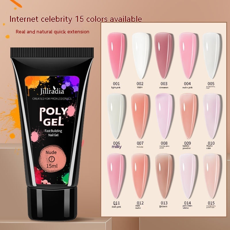 Crystal Extended Glue Nail Beauty UV