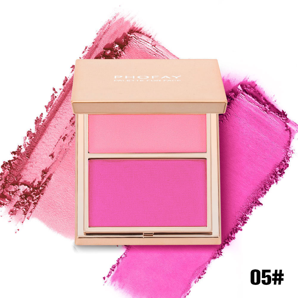 Phofay Natural Matte Contour Blush For Women