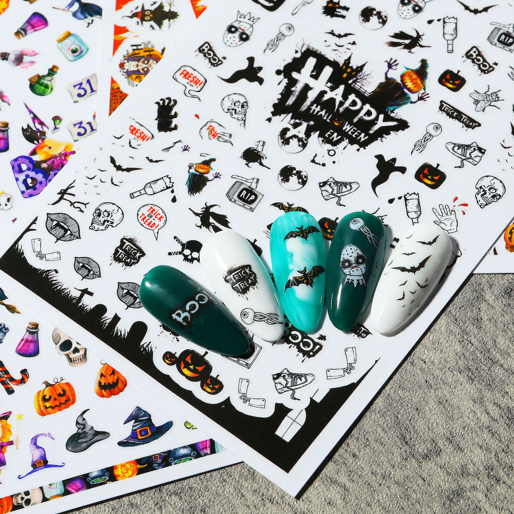 New Nail Sticker Santa Claus Decal Strap Adhesive