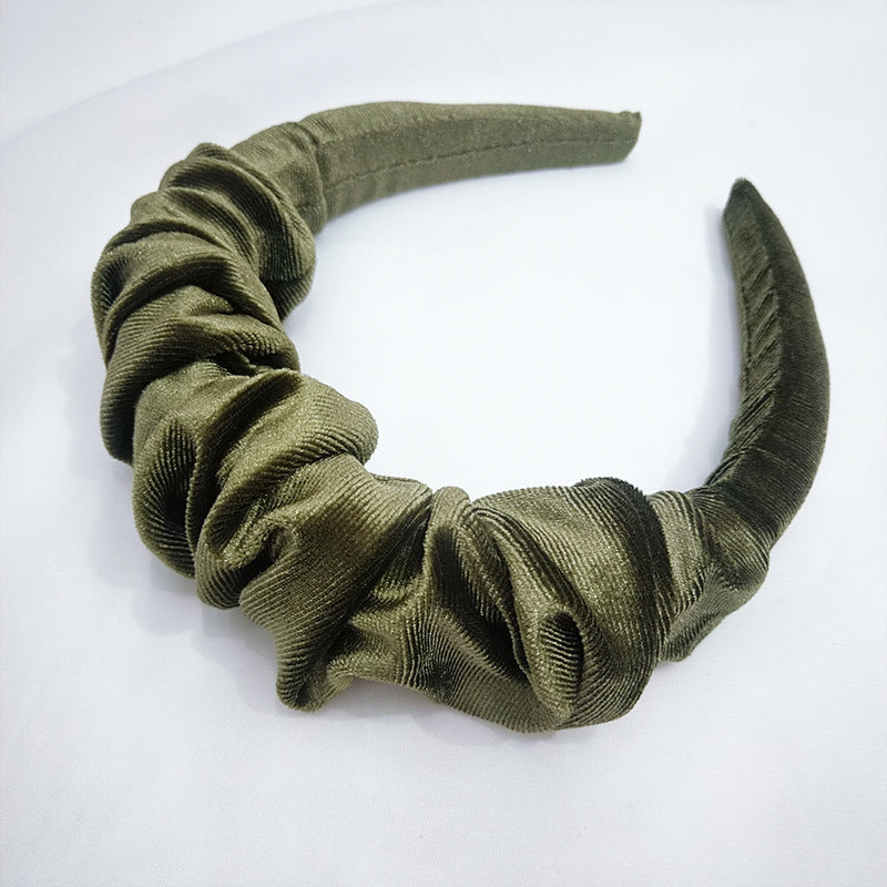 Autumn Winter Women's Wide-brimmed Velvet Headband