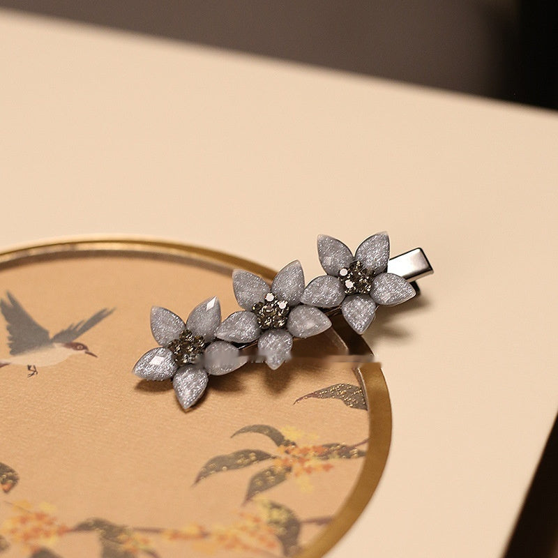 Retro Small Size Hairpin Headdress Resin Flowers