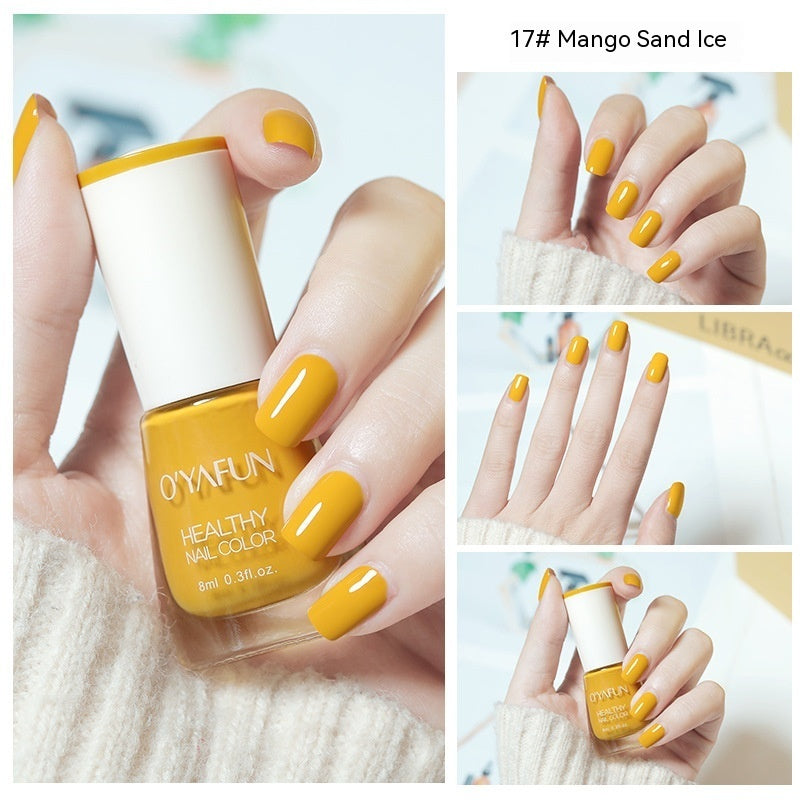 O'YAFUN Nail Polish New Water-based Long-lasting Quick-drying Transparent