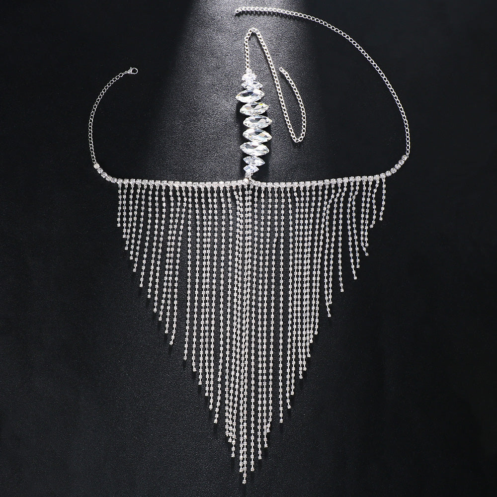 Creative Mysterious Diamond Tassel Mask