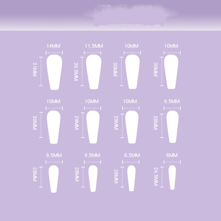Artistic Abstract Face Wear Nail Line Manicure Personality Nail Tip