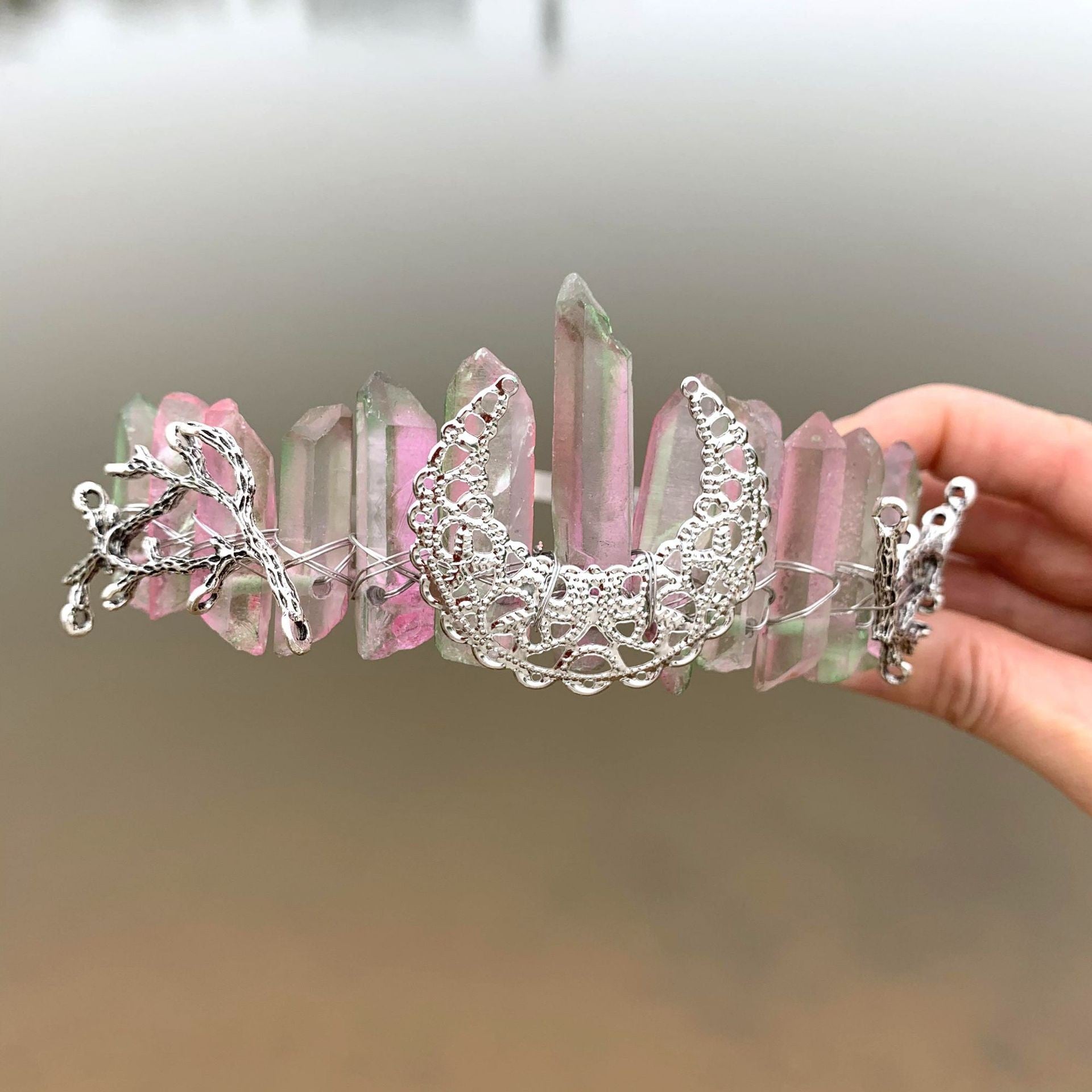 Festive Hair Comb On Moon Branch Hair Band