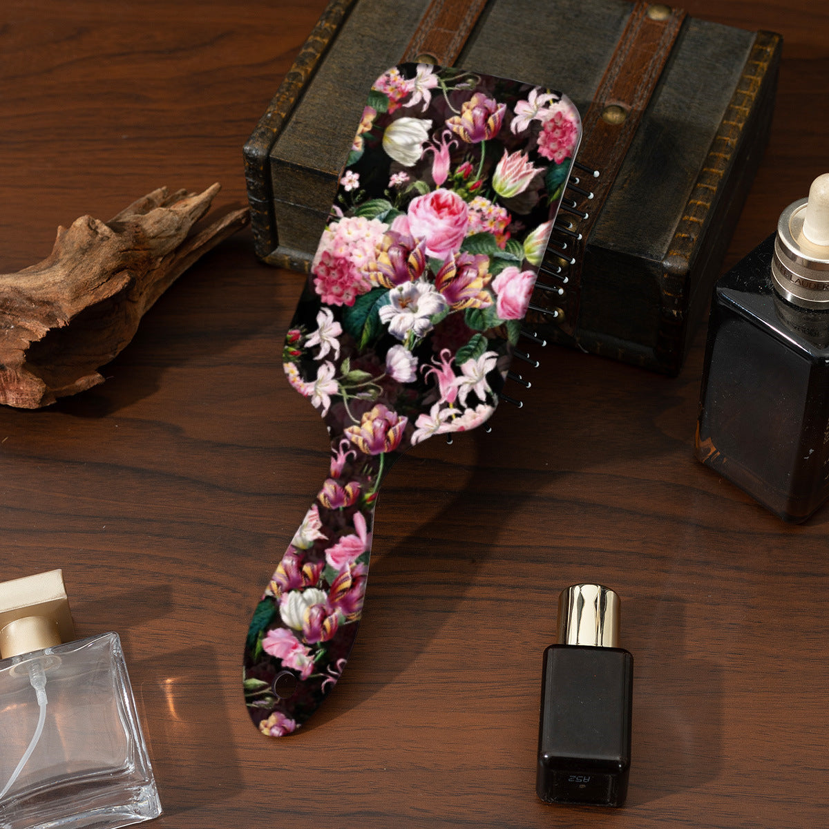 In Stock Supply Best-seller On Douyin For Women Only Comb Big Flower Print Air Cushion Comb Shunfa Massage Comb