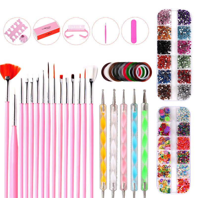 Nail Tool Set Paint Pen Point Drill