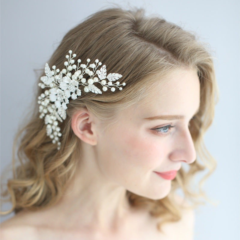 Handmade Wedding Accessory Pearl Hair Comb