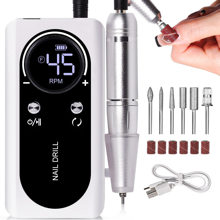 Nail Drill Grinding Machine V2 Electric Rechargeable Nail Grinding Machine Nail Art Tool Suit