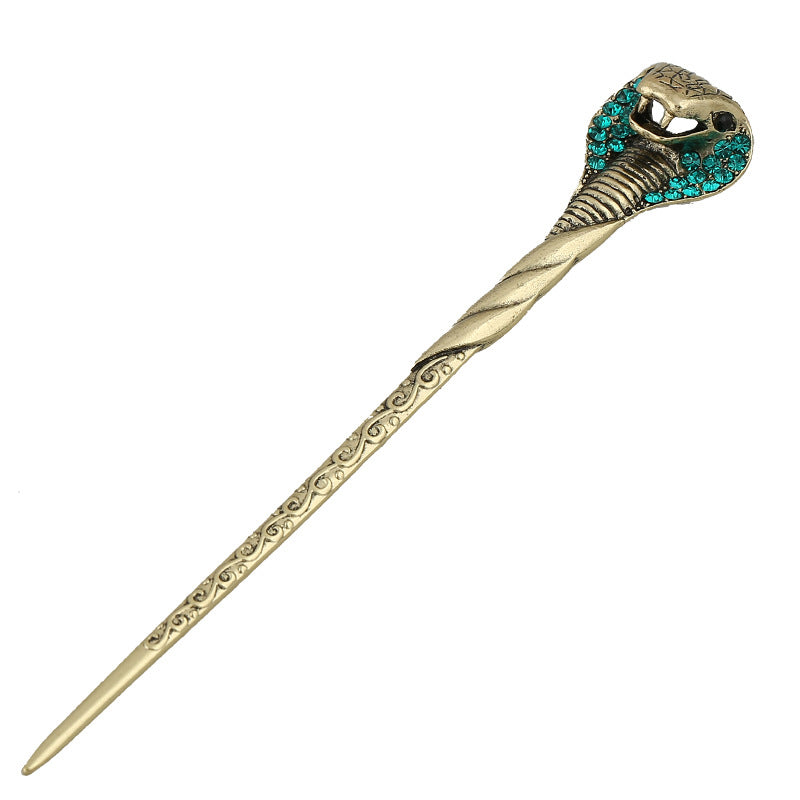 Vintage Cobra Hairpin Diamond Alloy Tiara