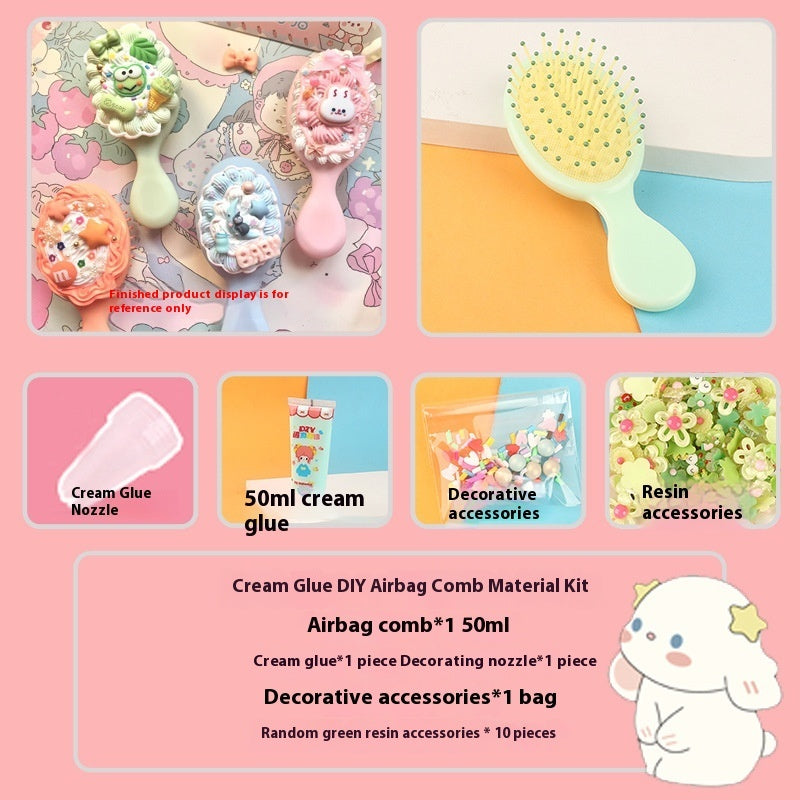 Cream Glue Comb Diy Material Package