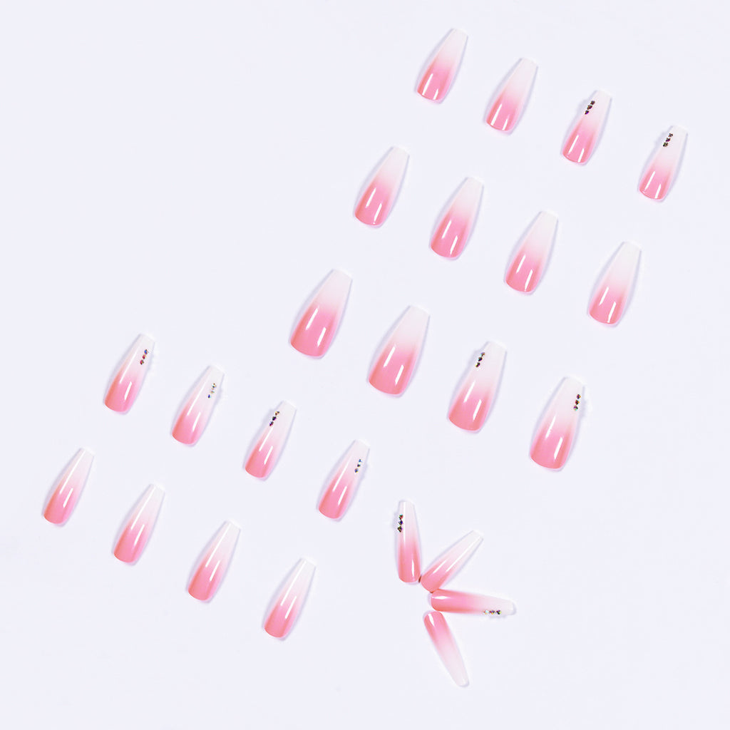 Gradient Rhinestone Wear Nail Sticker