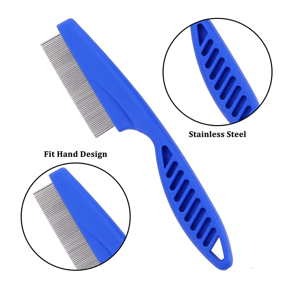 Fashion Set Blue Comb Stainless Steel Needle Dense Teeth
