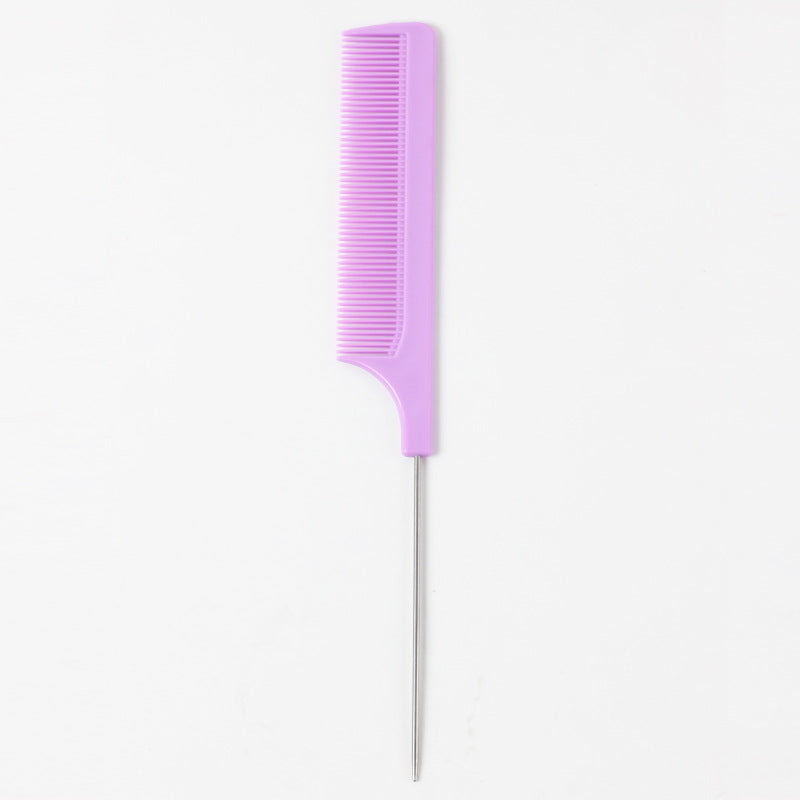Hairdressing Steel Needle Tail Comb Hair Dyeing And Dyeing Comb Hair Tools