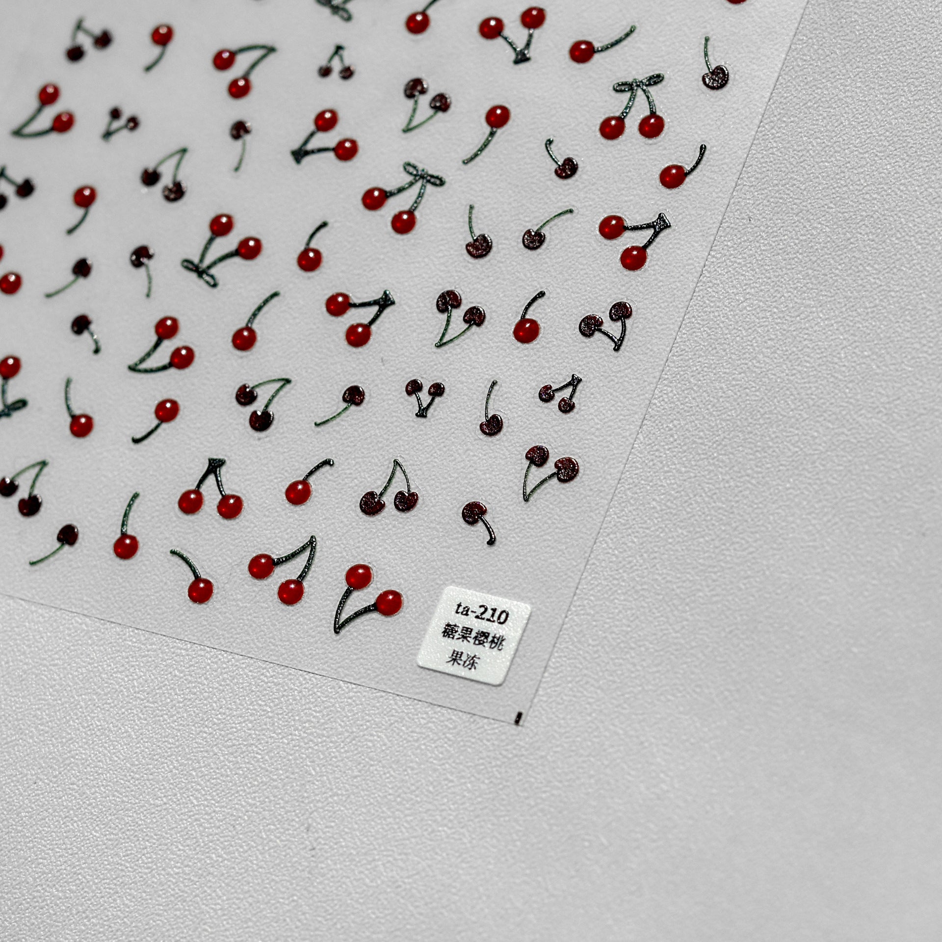 Tomoni Jelly Nail Art Sticker Japanese Cute Nail Sticker Nail Art Cherry