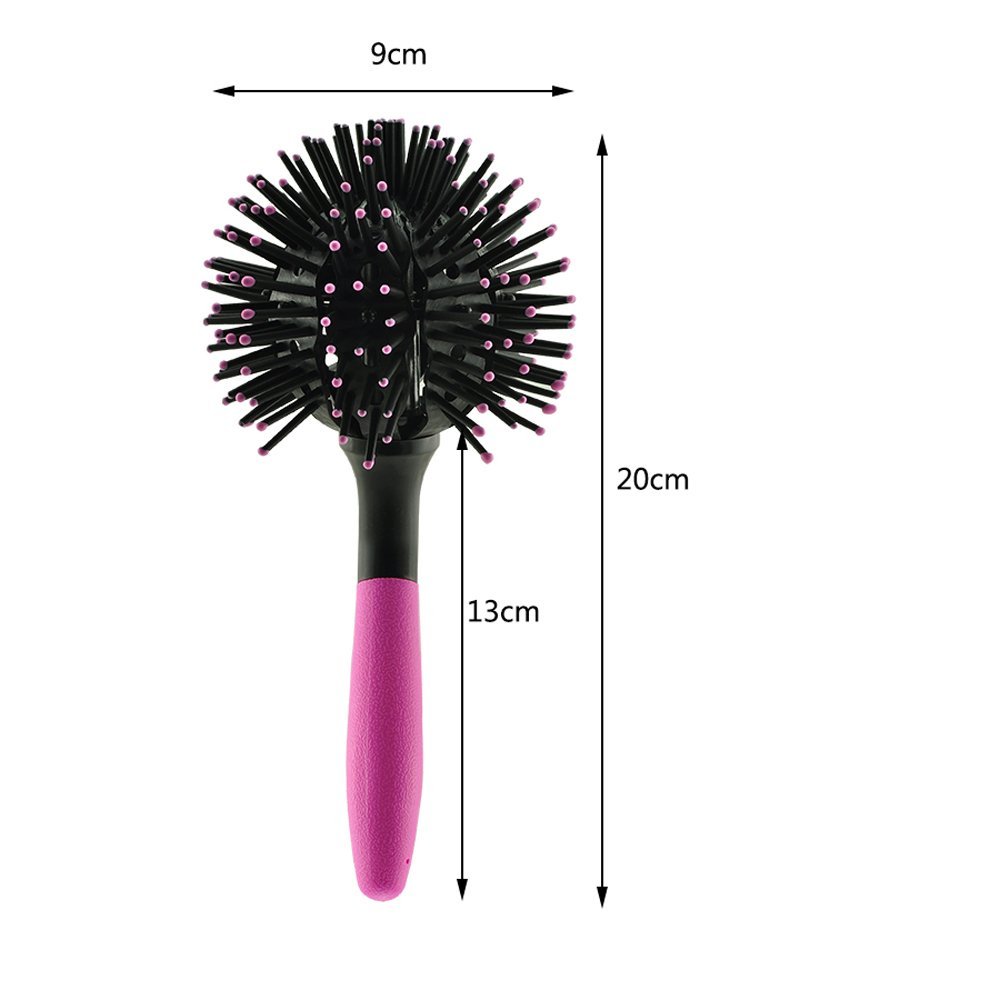 Hair Brush Magic Comb 3D Round 360 Degree