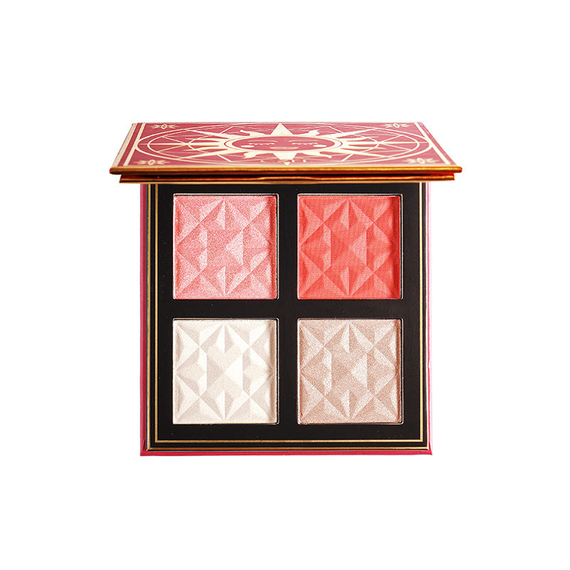 Four-color Blush Box Highlight Repair