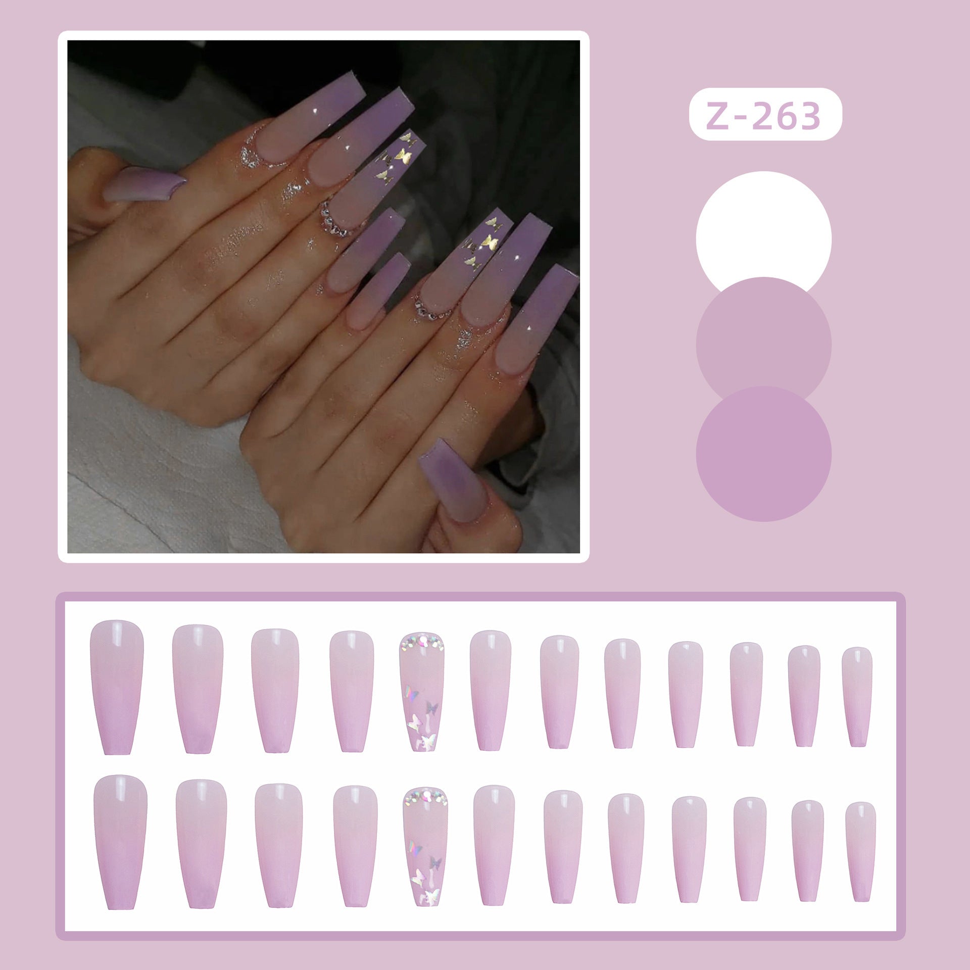 Gradual Butterfly Wear Nail Enhancement Patch