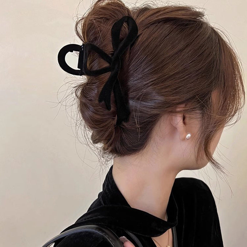 Ribbon Velvet New Back Head Autumn And Winter Shark Clip