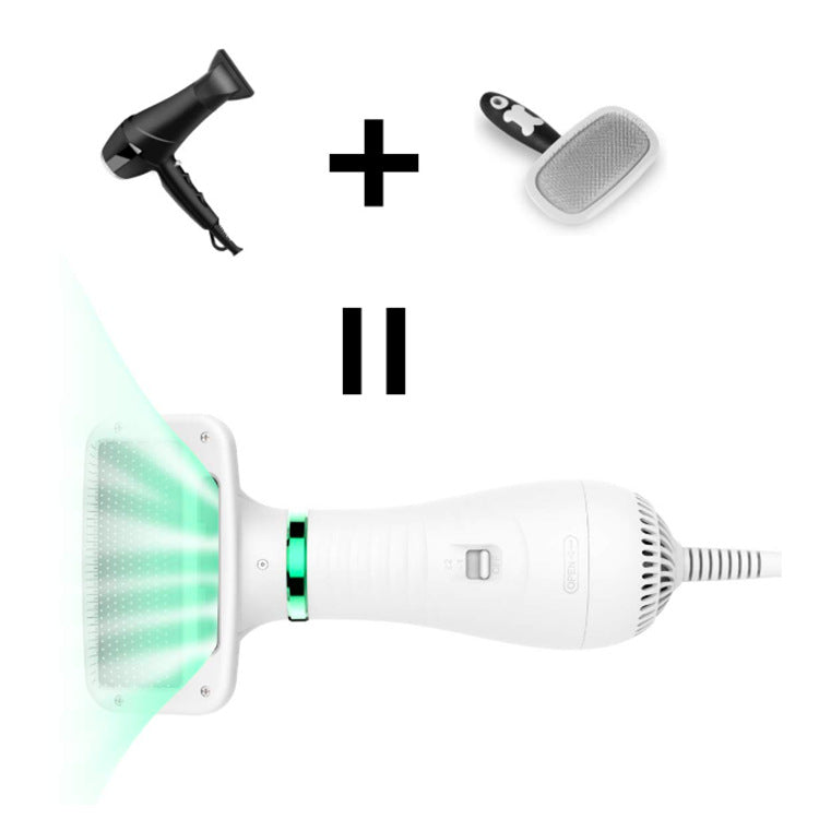 Pet Electric Hair Dryer Comb Dog Hair Heating Fan Drying And Drawing Combo Pet Hair Comb
