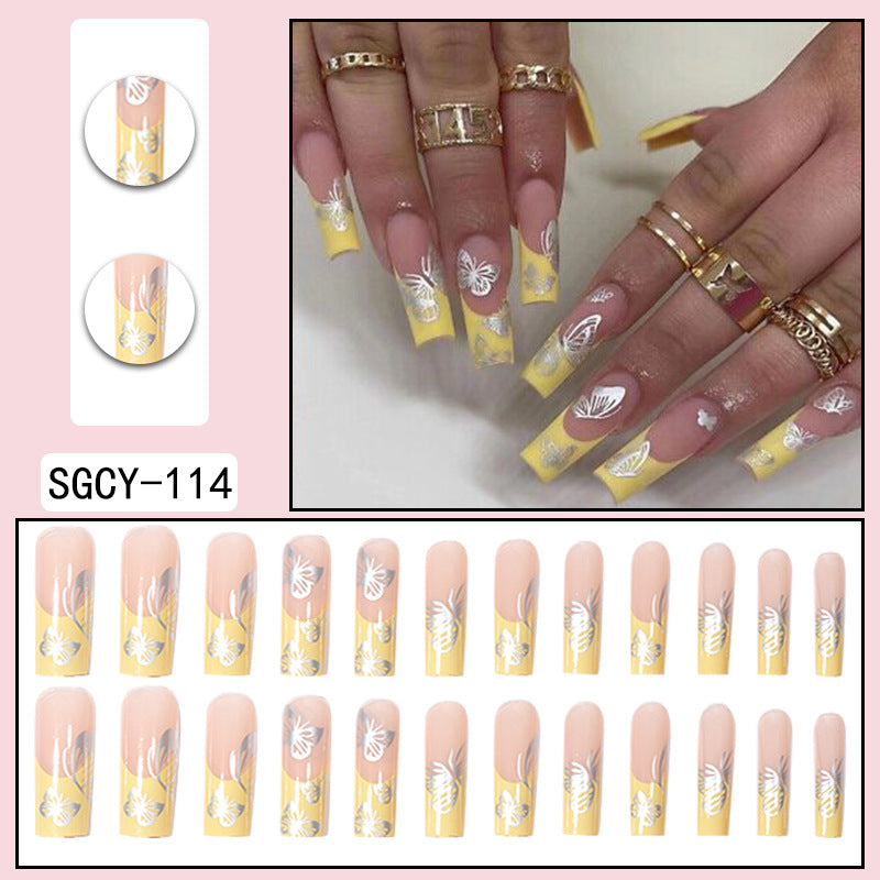 Manicure Long Fake Nail Patch