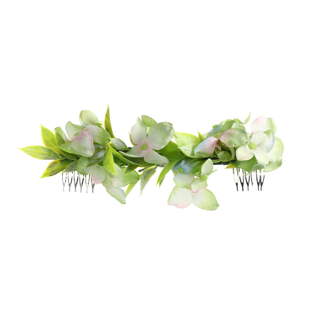 Rattan Flower Hair Comb Jewelry Hair Accessories Ladies Hair Comb