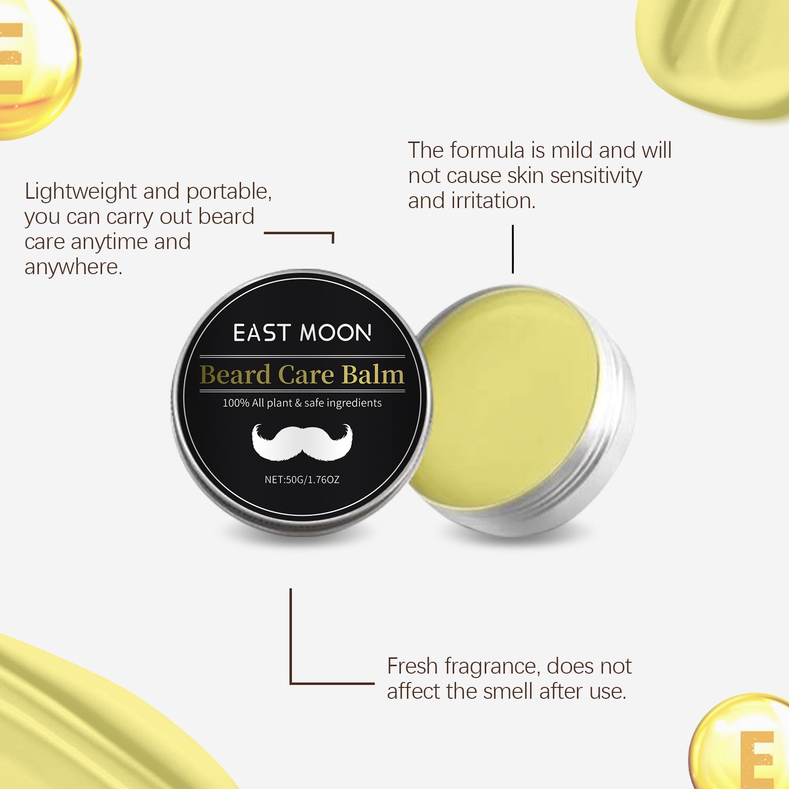 Men's Beard Care Cream Strong And Nourishing