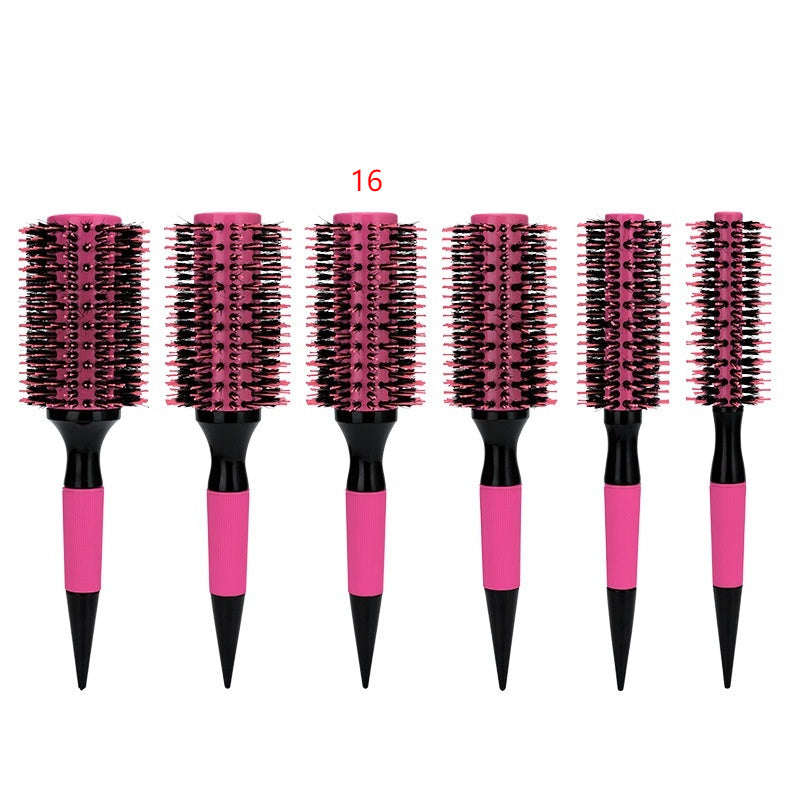 Brazilian Comb Pointed Tail Bristle Inner Buckle Pear Flower Hot Ceramic Aluminum Tube Hair Comb Anti-static Shunfa Styling Comb