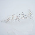 European And American Silver Imitation Pearl Headband Wedding Accessories