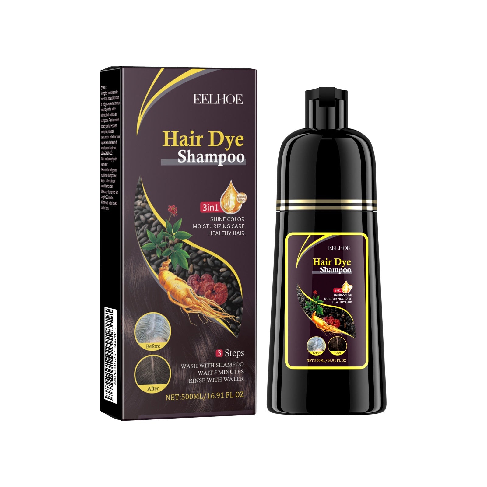 Eelhoe Polygonum Multiflorum Black Repair Soft Shampoo