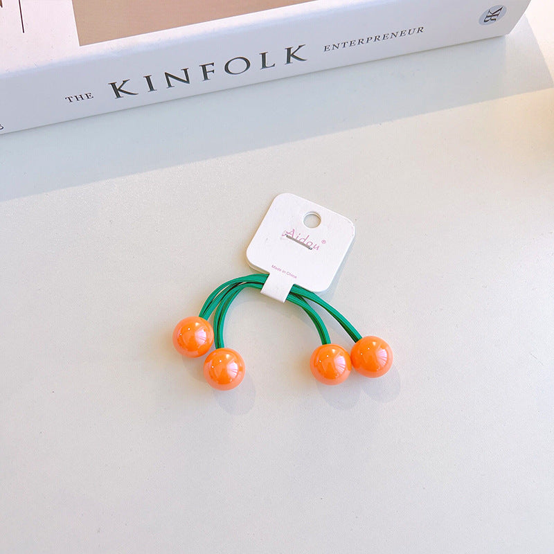 Children's Candy Contrasting Color Hair Rope Ball