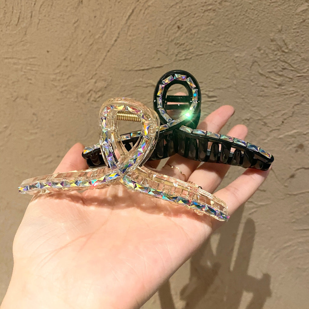 Crystal Pearl Chain Clip Top Clip Bangs Clip