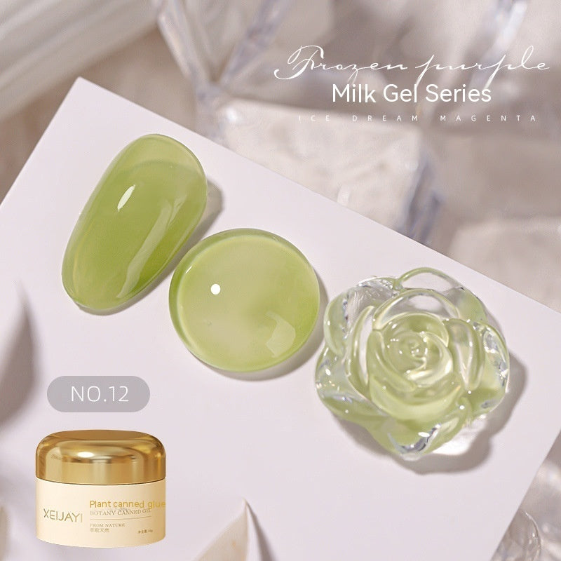 Milk Jelly Spar Cat's Eye Solid Color Summer Ice UV Polish