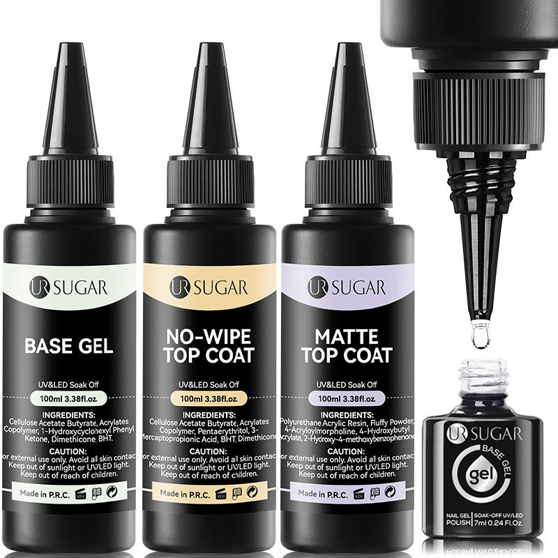 UR Sugar Large Bottle Bottom Rubber Seal Layers Polish Gel For Nail Beauty