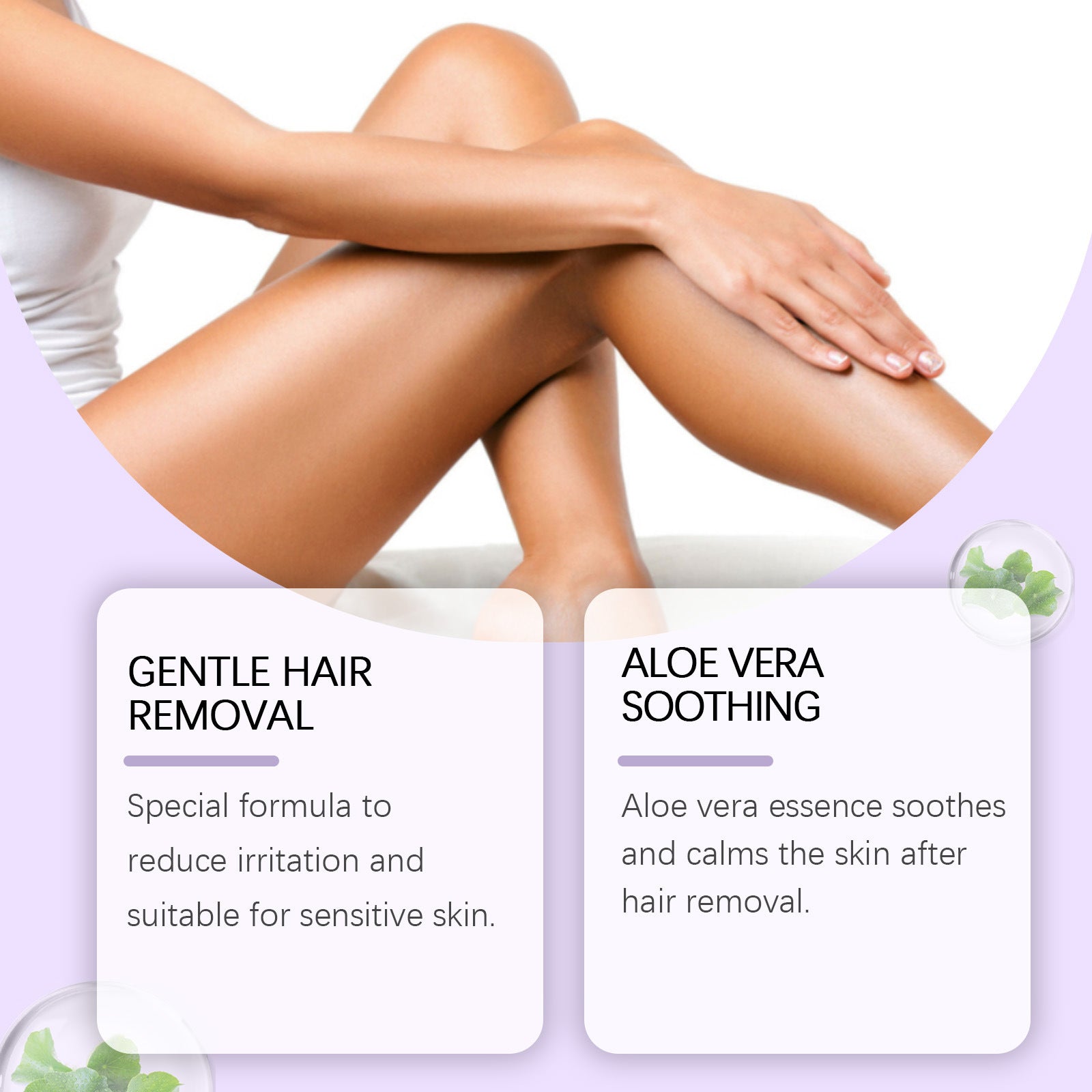 Ouhoe Gentle Body Depilatory Cream Mild Ingredients Hydrating
