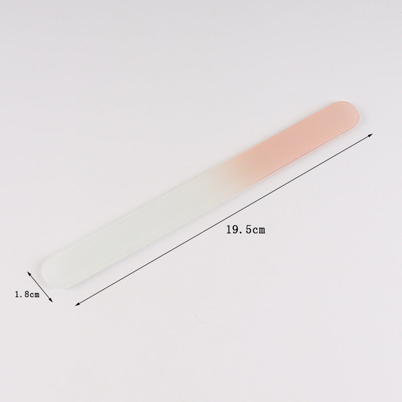 Polished Manicure Implement Gradient Glass Nail File Single