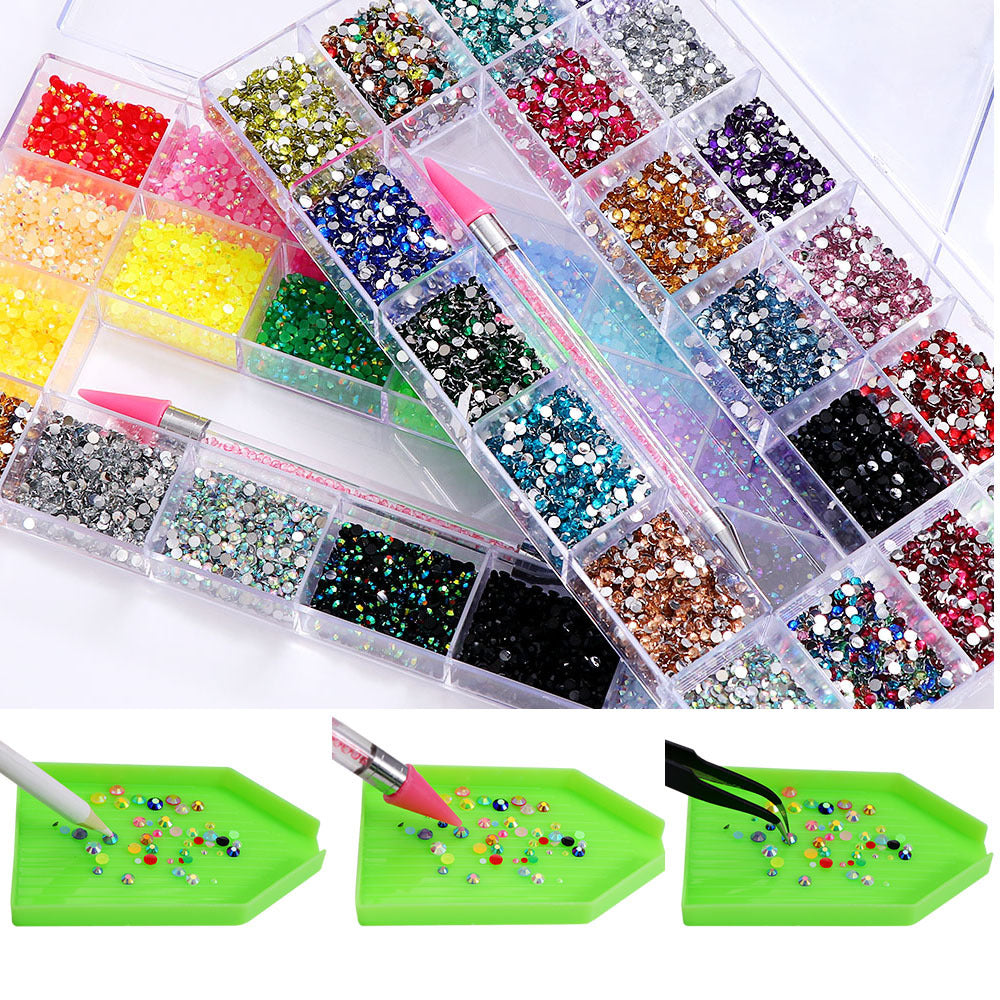 Nail Ornament 3 Mm20 Grid Boxed Jewelry Accessories