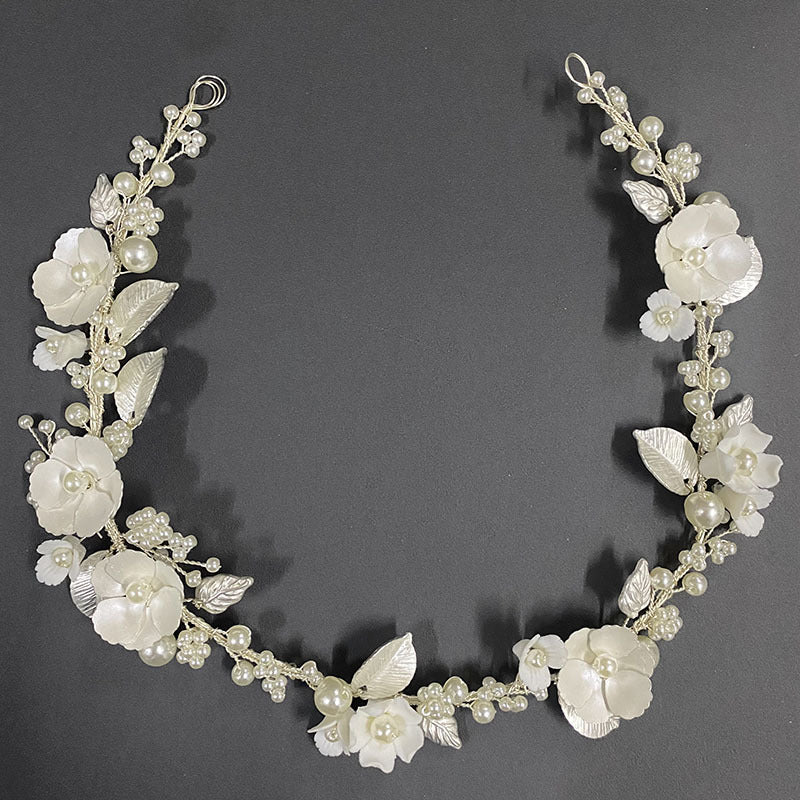European And American Bride Flower Hairband