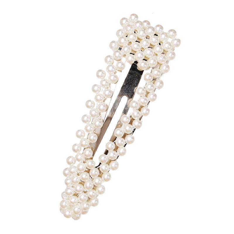 Simple Women's Beautiful Geometric Pearl Hairpin