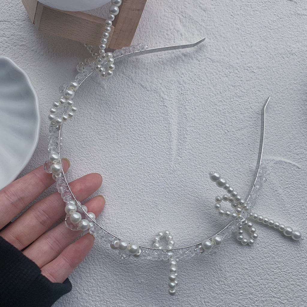 Design Pearl Crystal Hairband Online Celebrity