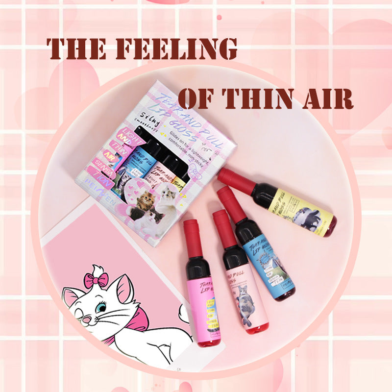 Tear And Pull Lip Gloss Sets Of Boxes Matte Finish Left Background Color