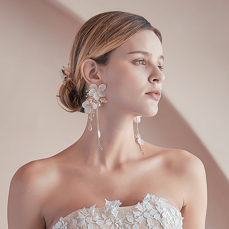Hair Accessories Mori Style Comb Earrings Set