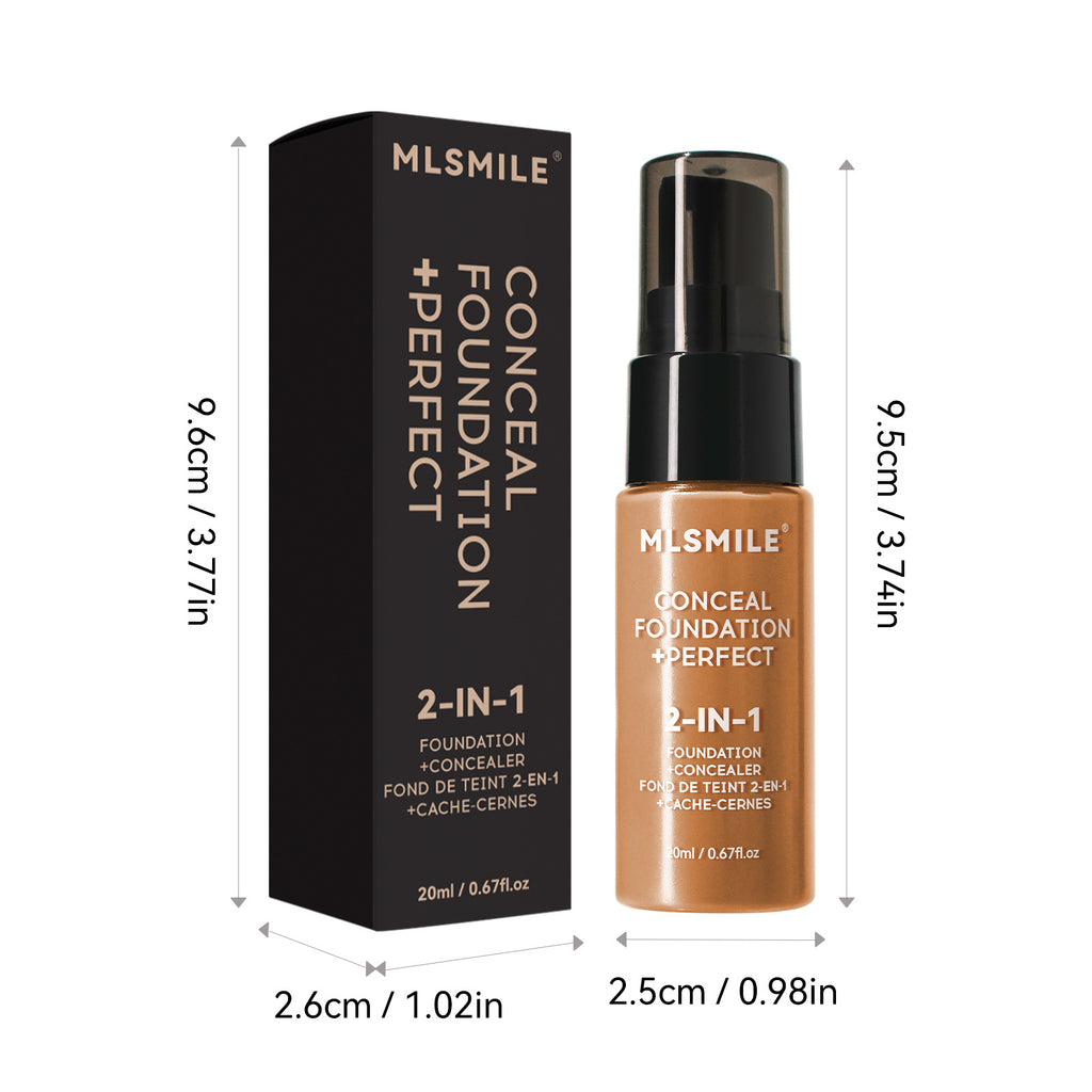 Moisturizing Long Lasting Smear-proof Makeup Concealing Foundation