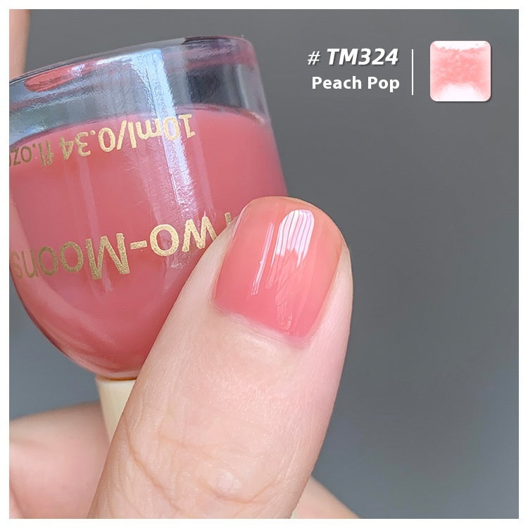 Two-Moons Summer Nail Polish Baking-free Non-tearing Jelly Juicy Grape Amber Strawberry Chopsticks