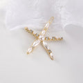 Ins Ornament South Korea Dongdaemun Hair Accessory Girl Starfish Inlaid Pearl Rhinestone Barrettes