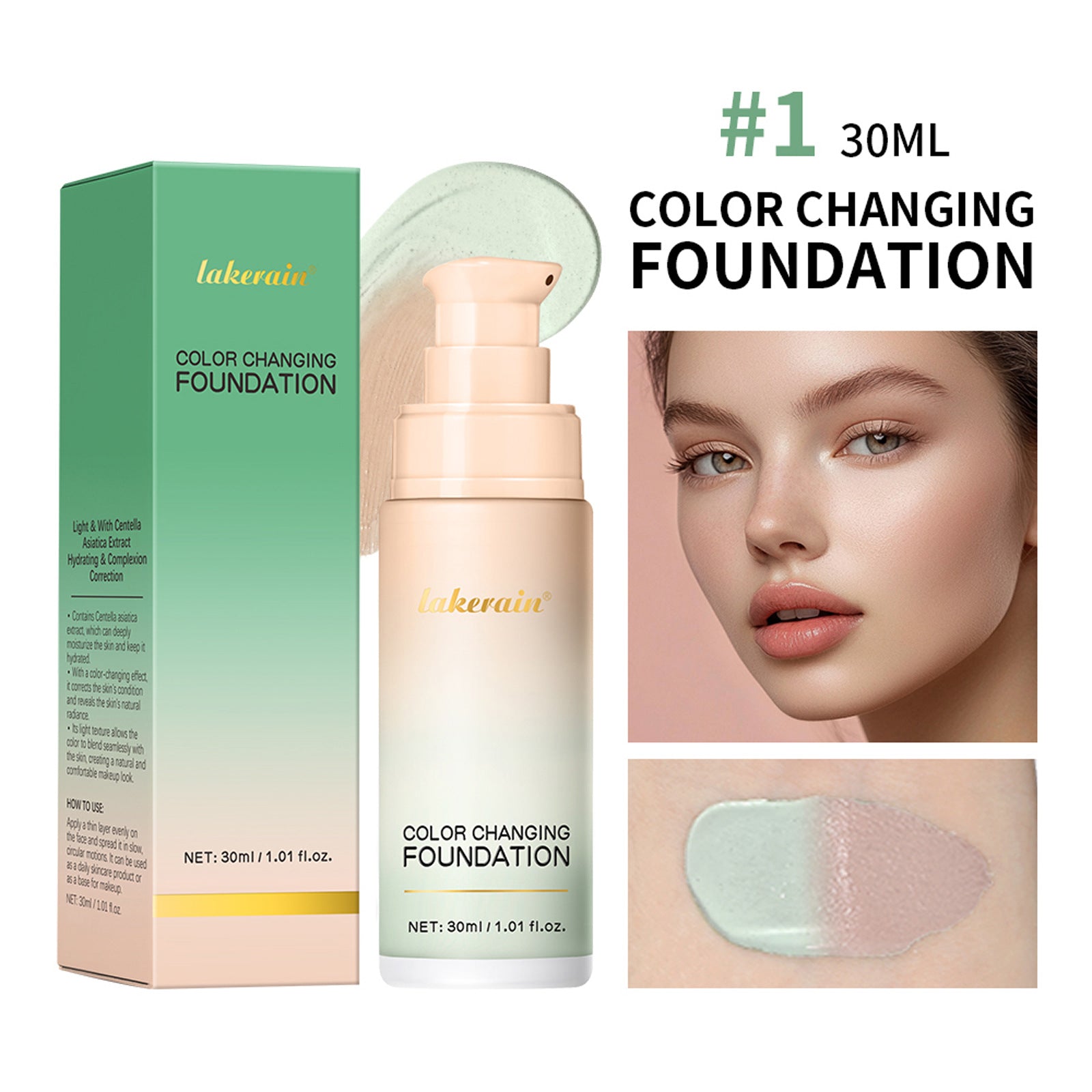 Discoloration Liquid Foundation Concealer Long-lasting Natural
