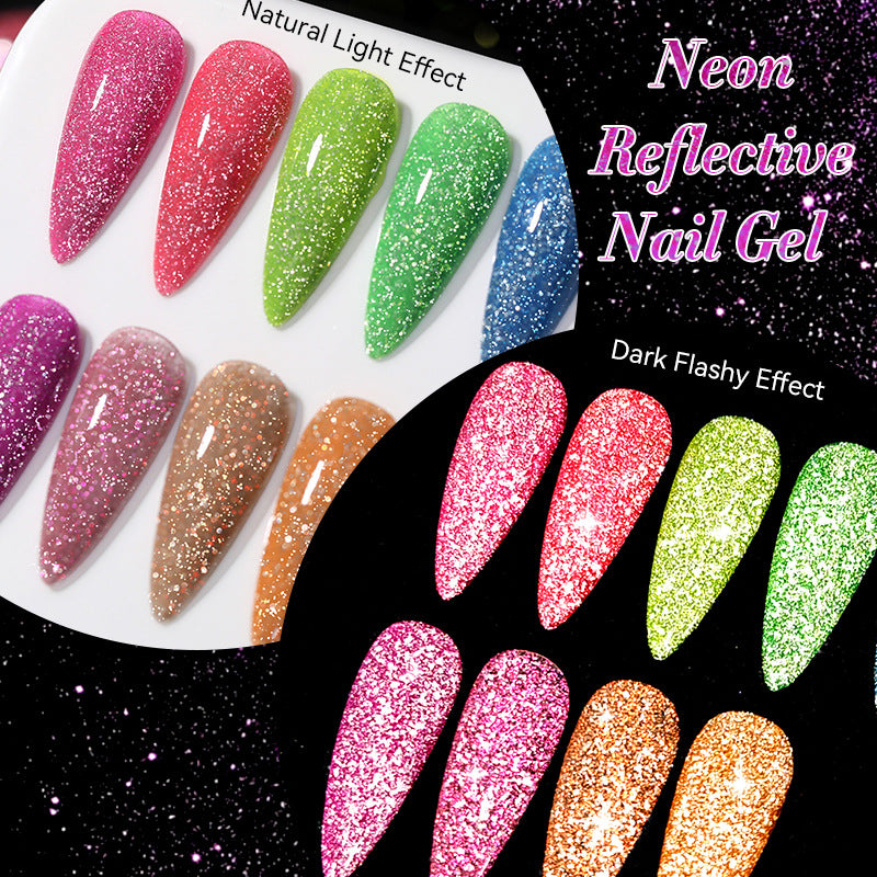 Lilycute Nail Art Fluorescent Crushed Diamond Gel Polish