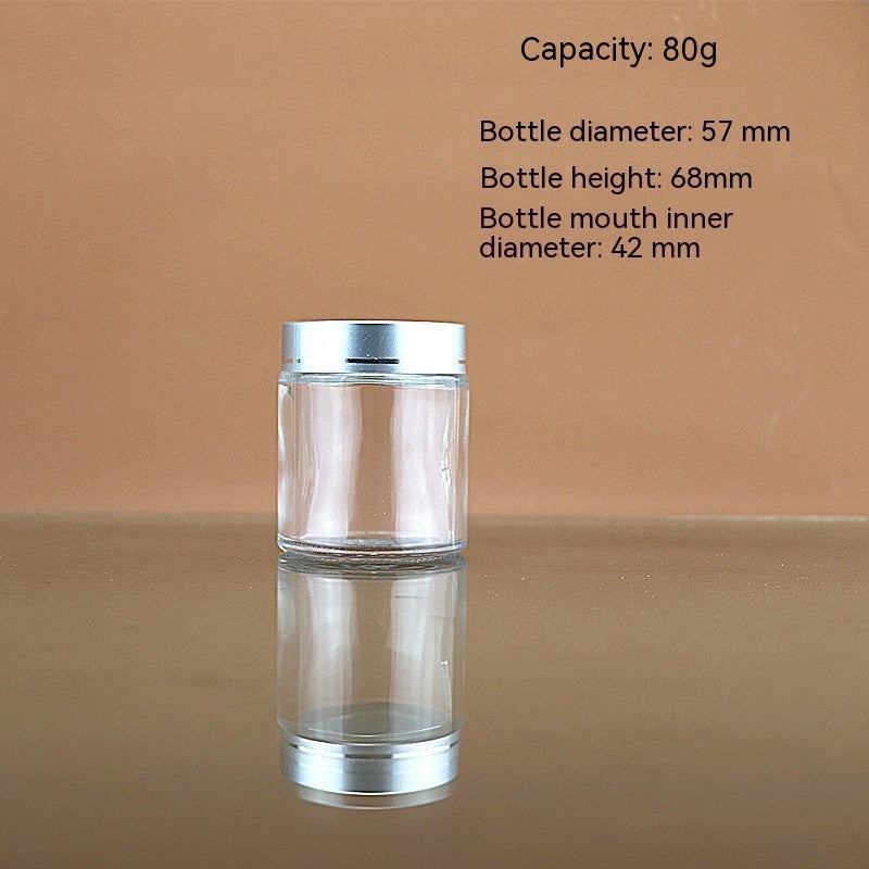 Transparent Face Cream Bottle Glass Cosmetics