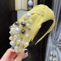 Ladies Fashion Personality Pearl Headband Multicolor