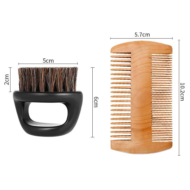 Ring Oil Hair Comb Broken Grate Double Sided Care Set